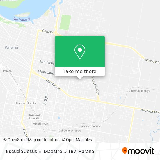 Escuela Jesús El Maestro D 187 map