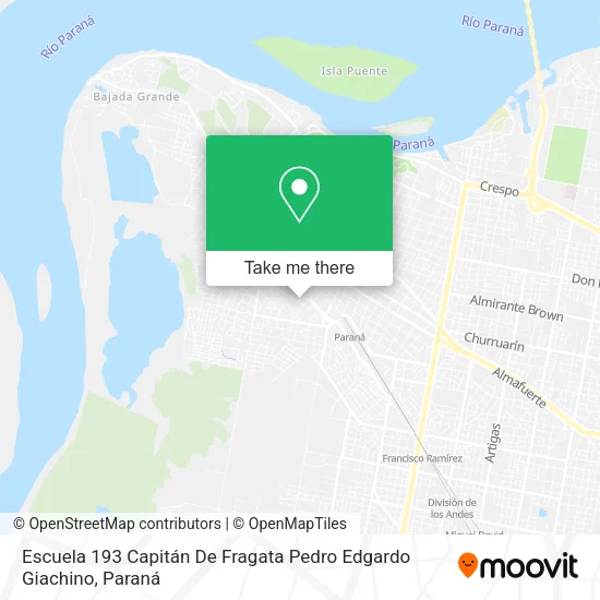 Mapa de Escuela 193 Capitán De Fragata Pedro Edgardo Giachino