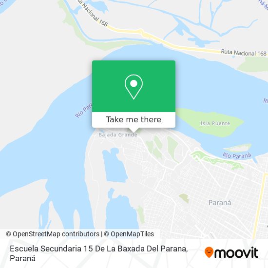 Mapa de Escuela Secundaria 15 De La Baxada Del Parana