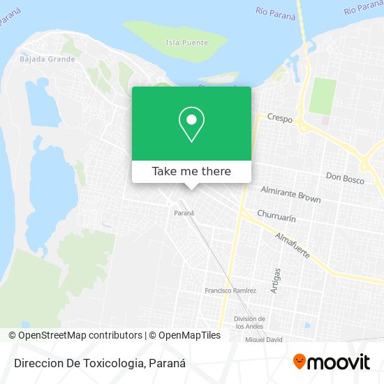 Direccion De Toxicologia map