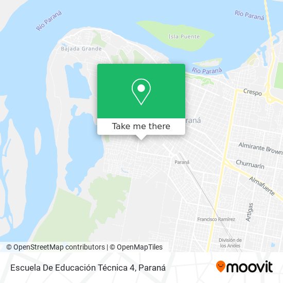 Escuela De Educación Técnica  4 map