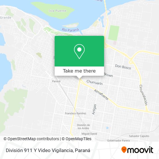 División 911 Y Video Vigilancia map