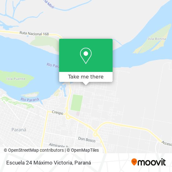 Escuela 24 Máximo Victoria map