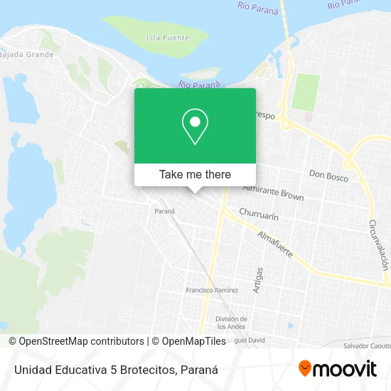 Mapa de Unidad Educativa 5 Brotecitos