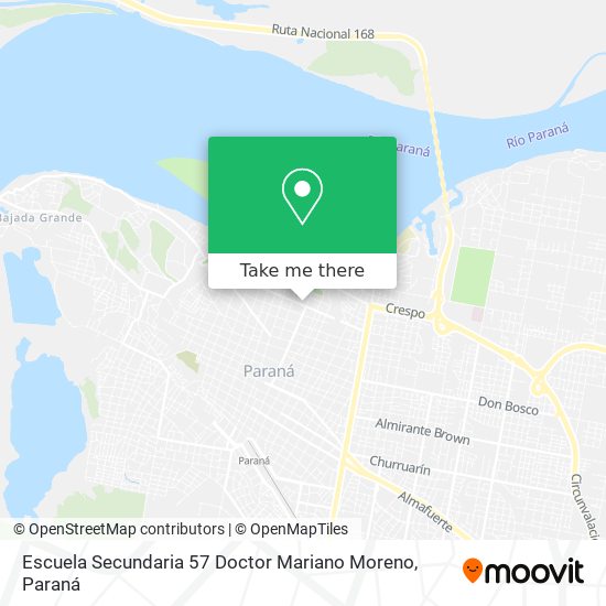 Escuela Secundaria 57 Doctor Mariano Moreno map