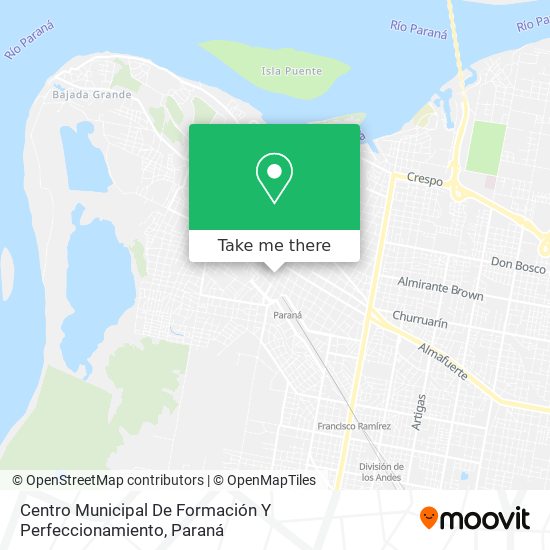 Mapa de Centro Municipal De Formación Y Perfeccionamiento