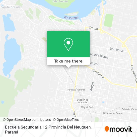 Escuela Secundaria 12 Provincia Del Neuquen map