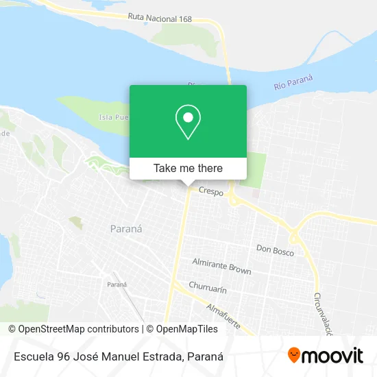 Mapa de Escuela 96 José Manuel Estrada