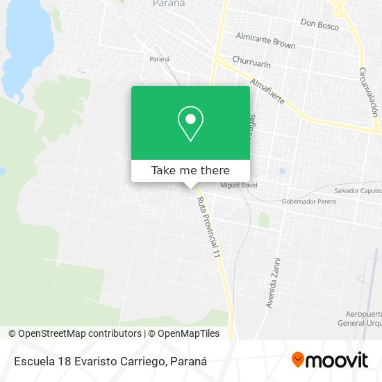 Escuela 18 Evaristo Carriego map