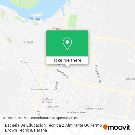 Escuela De Educación Técnica 2 Almirante Guillermo Brown Técnica map