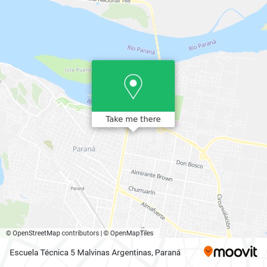Escuela Técnica 5 Malvinas Argentinas map