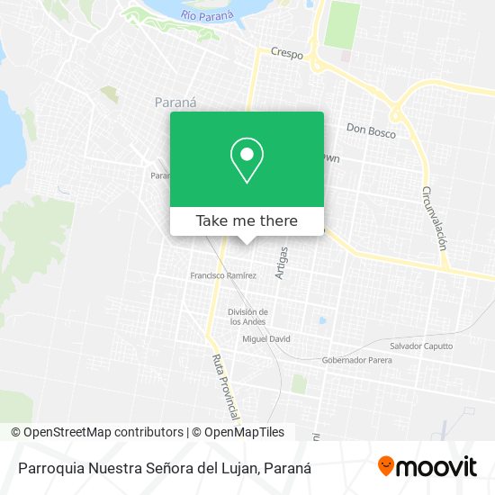Mapa de Parroquia Nuestra Señora del Lujan