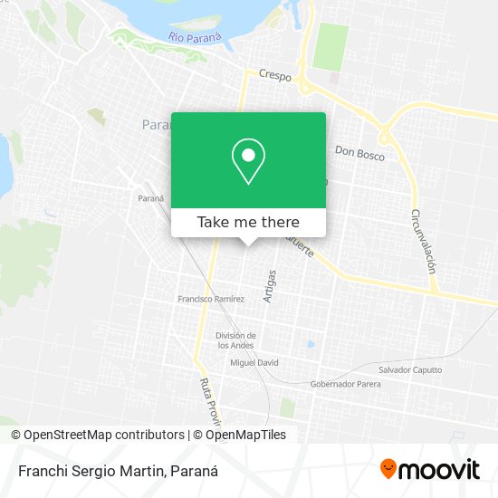 Franchi Sergio Martin map