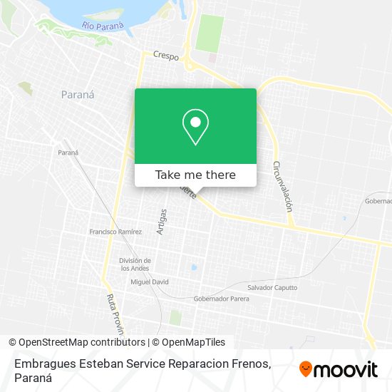 Mapa de Embragues Esteban Service Reparacion Frenos