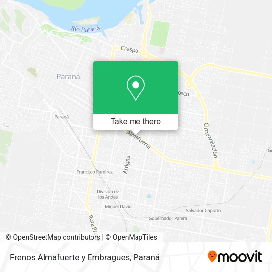 Mapa de Frenos Almafuerte y Embragues
