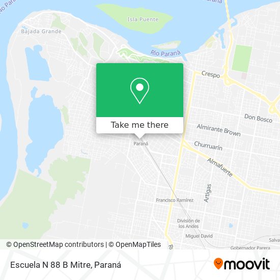 Mapa de Escuela N 88 B Mitre
