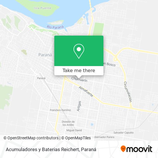 Mapa de Acumuladores y Baterias Reichert