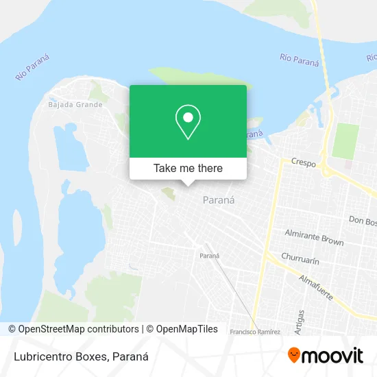 Mapa de Lubricentro Boxes