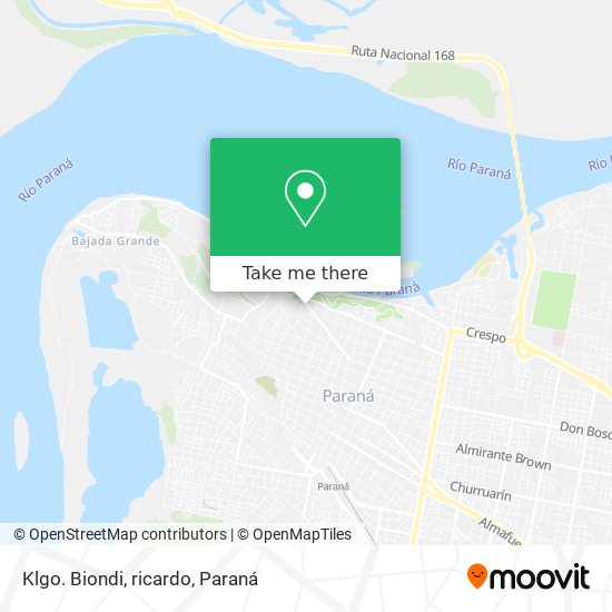 Mapa de Klgo. Biondi, ricardo