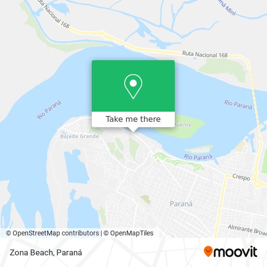 Zona Beach map