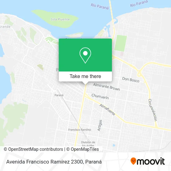Mapa de Avenida Francisco Ramírez 2300