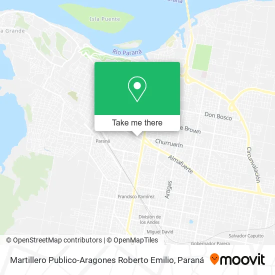 Mapa de Martillero Publico-Aragones Roberto Emilio