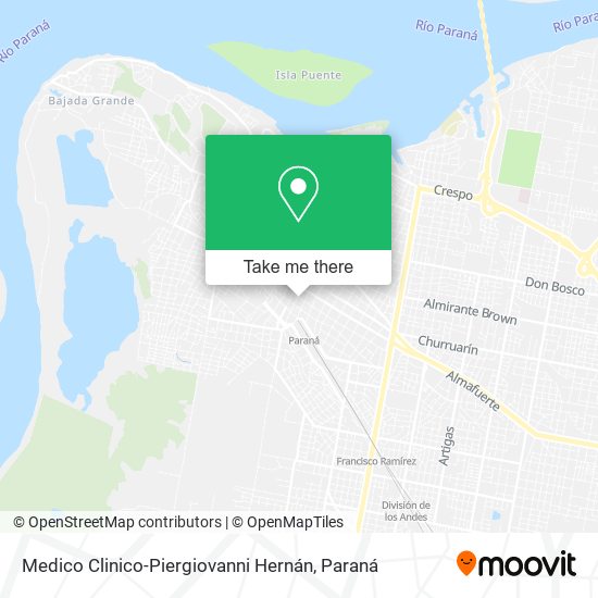 Medico Clinico-Piergiovanni Hernán map