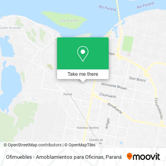 Ofimuebles - Amoblamientos para Oficinas map