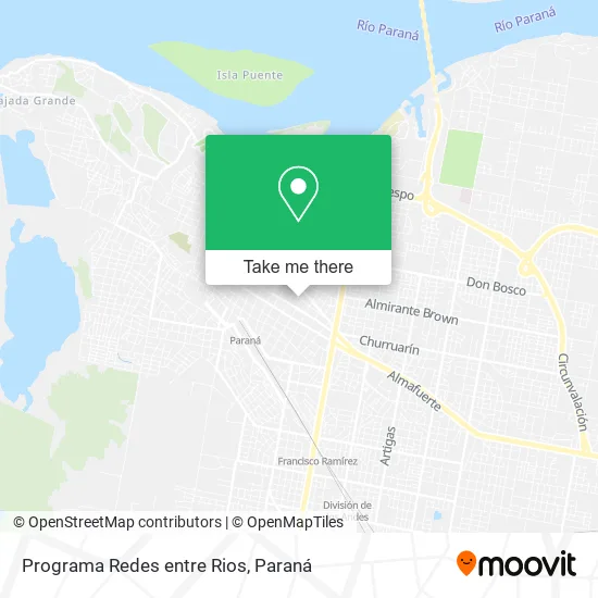 Programa Redes entre Rios map