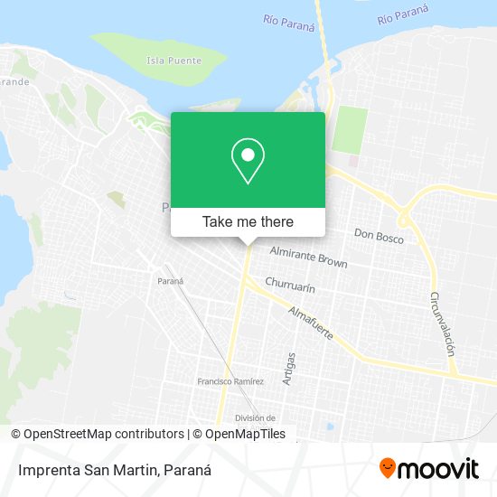 Imprenta San Martin map