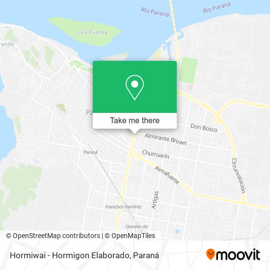Hormiwai - Hormigon Elaborado map