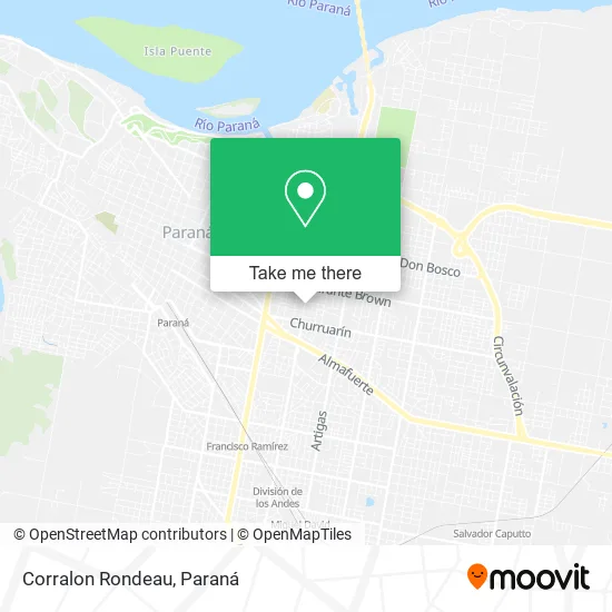 Mapa de Corralon Rondeau