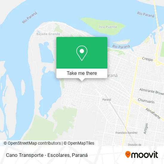 Mapa de Cano Transporte - Escolares
