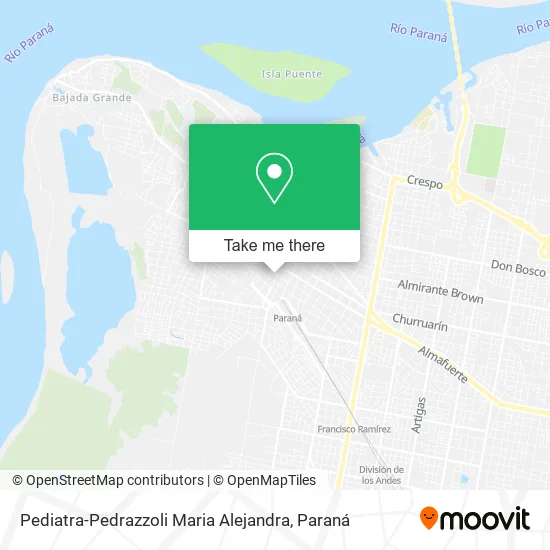 Mapa de Pediatra-Pedrazzoli Maria Alejandra