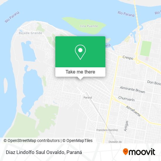 Mapa de Diaz Lindolfo Saul Osvaldo
