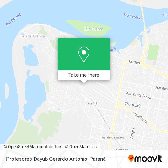 Mapa de Profesores-Dayub Gerardo Antonio