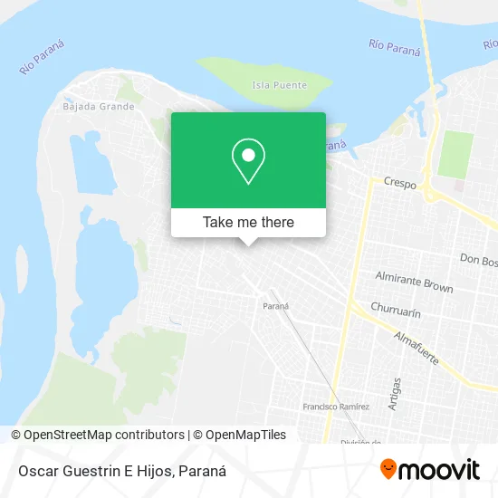 Mapa de Oscar Guestrin E Hijos