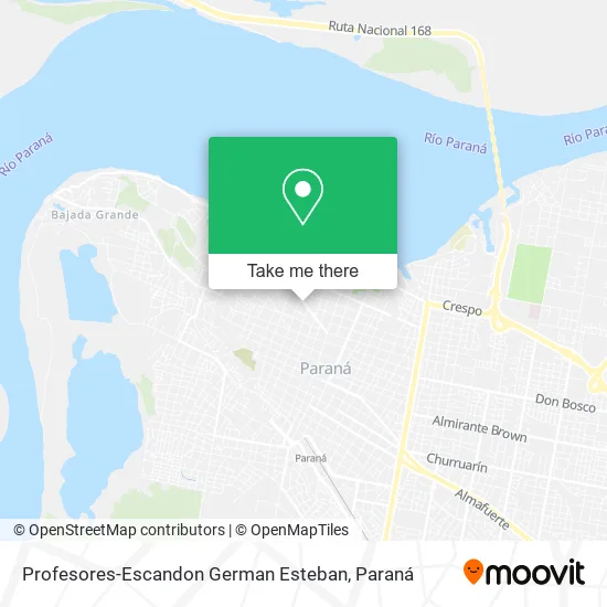 Profesores-Escandon German Esteban map