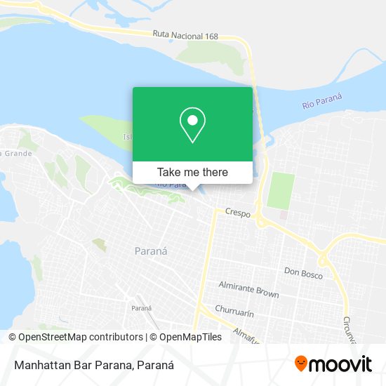 Manhattan Bar Parana map