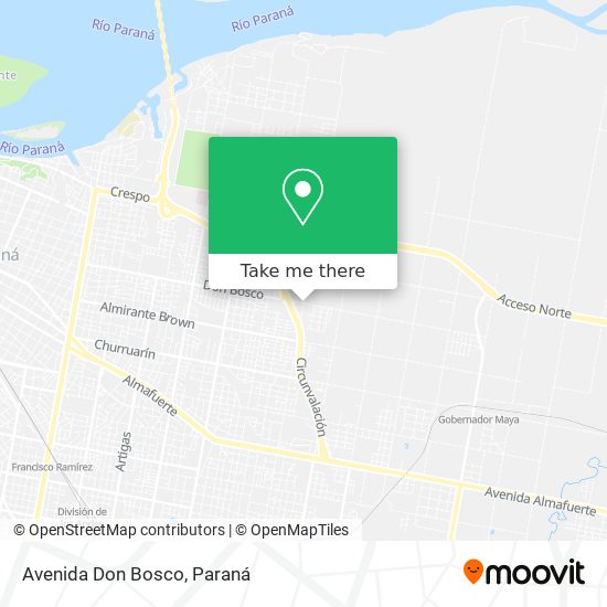 Mapa de Avenida Don Bosco