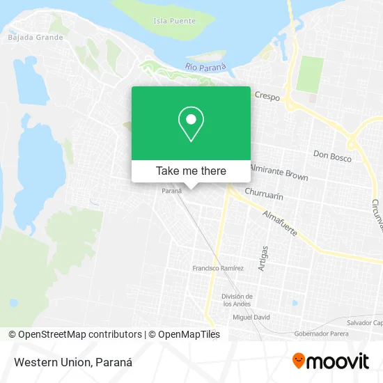 Western Union map