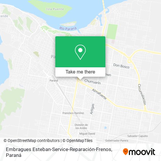 Mapa de Embragues Esteban-Service-Reparación-Frenos