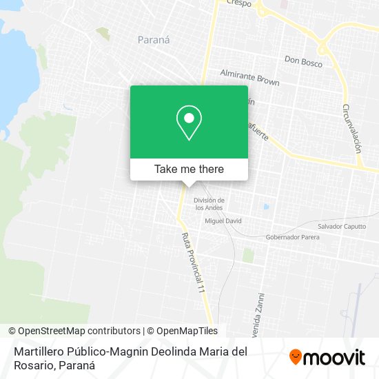 Mapa de Martillero Público-Magnin Deolinda Maria del Rosario