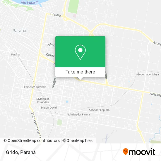Mapa de Grido