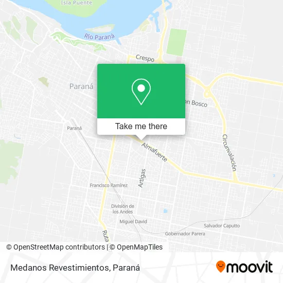 Medanos Revestimientos map