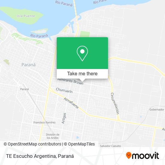 TE Escucho Argentina map
