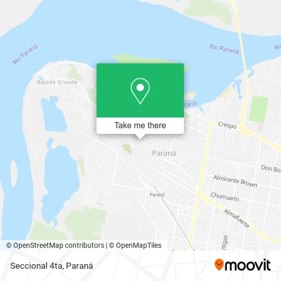 Mapa de Seccional 4ta