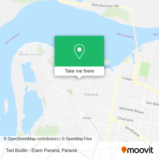 Ted Bodin - Etam Paraná map