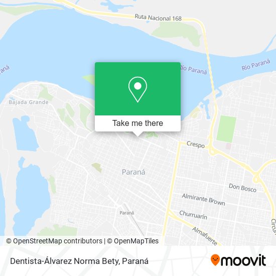 Dentista-Álvarez Norma Bety map