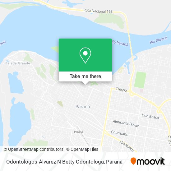 Mapa de Odontologos-Álvarez N Betty Odontologa